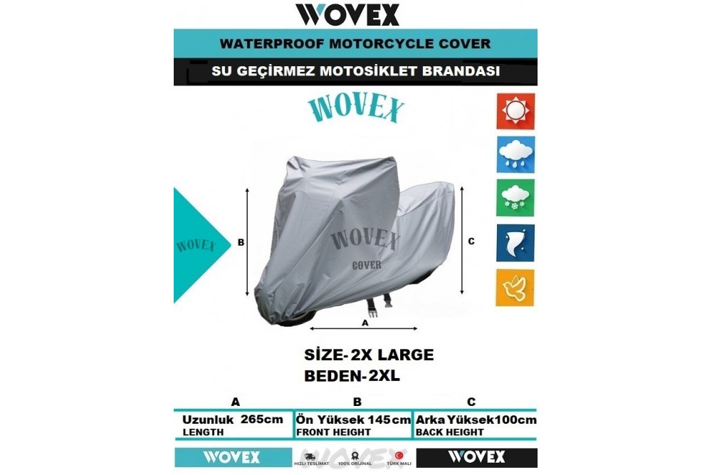 Motosiklet Branda Su Geçirmez Uv Korumalı Motor Brandası,Örtü