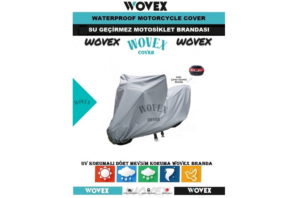 Wovex HONDA ADV 350 Motosiklet Brandası Arka Çanta Uyumlu Branda,Örtü 