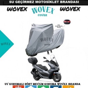 Wovex Honda Pcx 125-150 Motosiklet Brandası Topcase Arka Çanta Uyumlu Branda Örtü