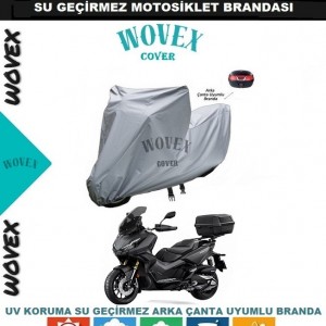 Wovex HONDA ADV 350 Motosiklet Brandası Arka Çanta Uyumlu Branda,Örtü 