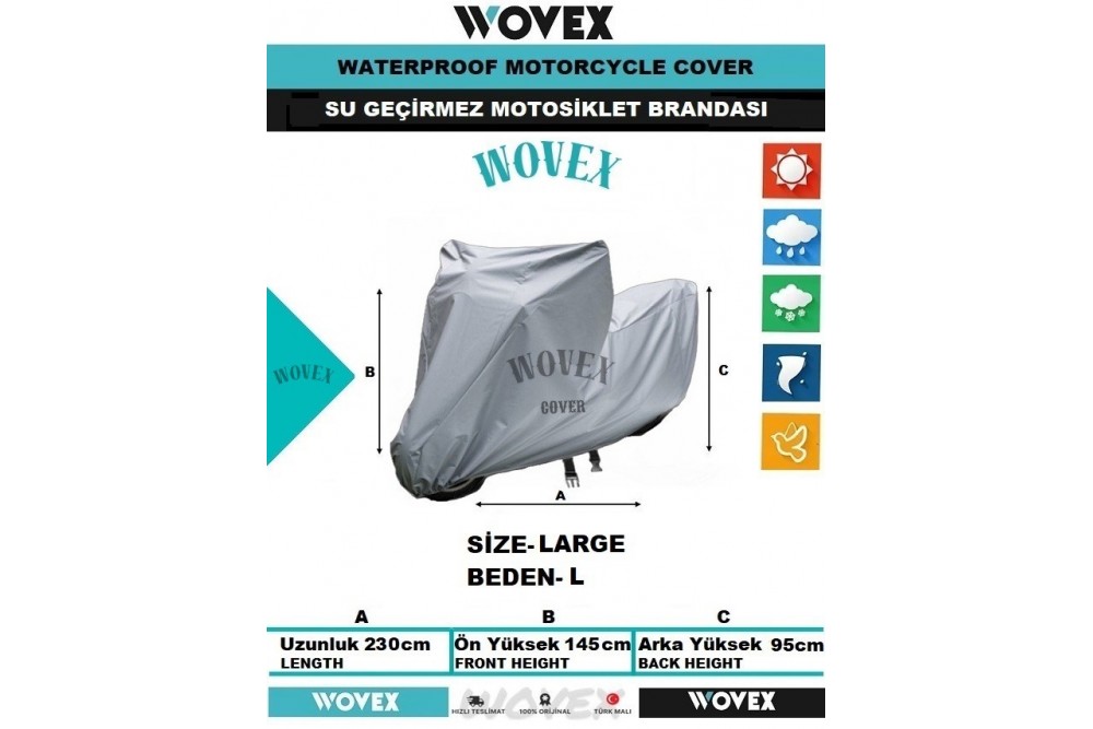 Motosiklet Branda Su Geçirmez Uv Korumalı Motor Brandası,Örtü