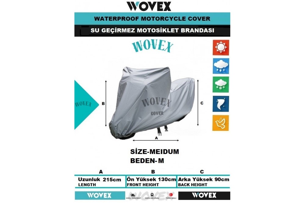Motosiklet Branda Su Geçirmez Uv Korumalı Motor Brandası,Örtü
