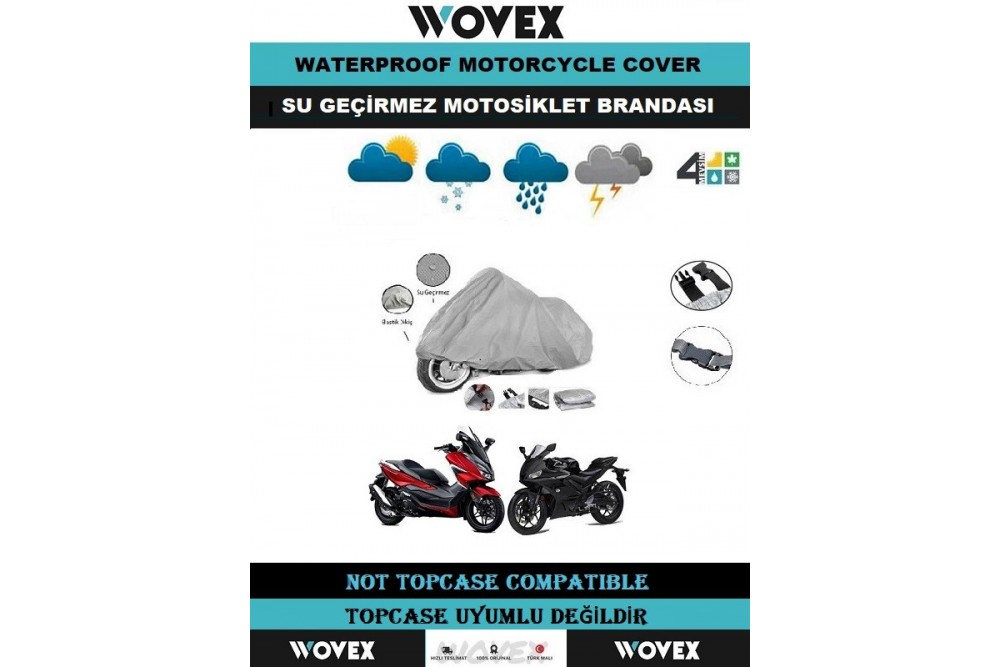 Motosiklet Branda Su Geçirmez Uv Korumalı Motor Brandası,Örtü