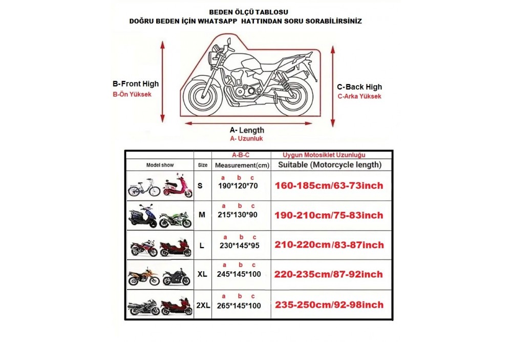 Motosiklet Branda Su Geçirmez Uv Korumalı Motor Brandası,Örtü