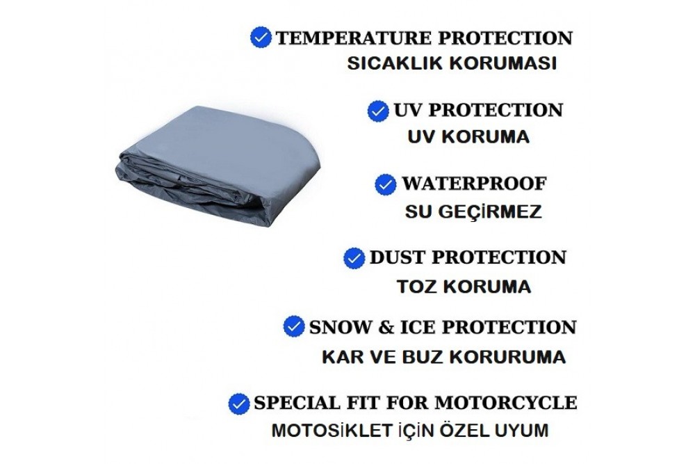 Wovex Yamaha Xmax 250  Motosiklet Brandası Topcase Arka Çanta Uyumlu Branda Örtü