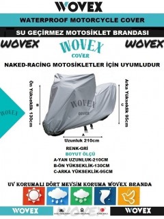 Wovex Naked-racing Uyumlu Branda Motosiklet Brandası Arka Çantasız Modeller M-beden