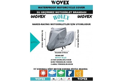 Wovex Naked-racing Uyumlu Branda Motosiklet Brandası Arka Çantasız Modeller M-beden