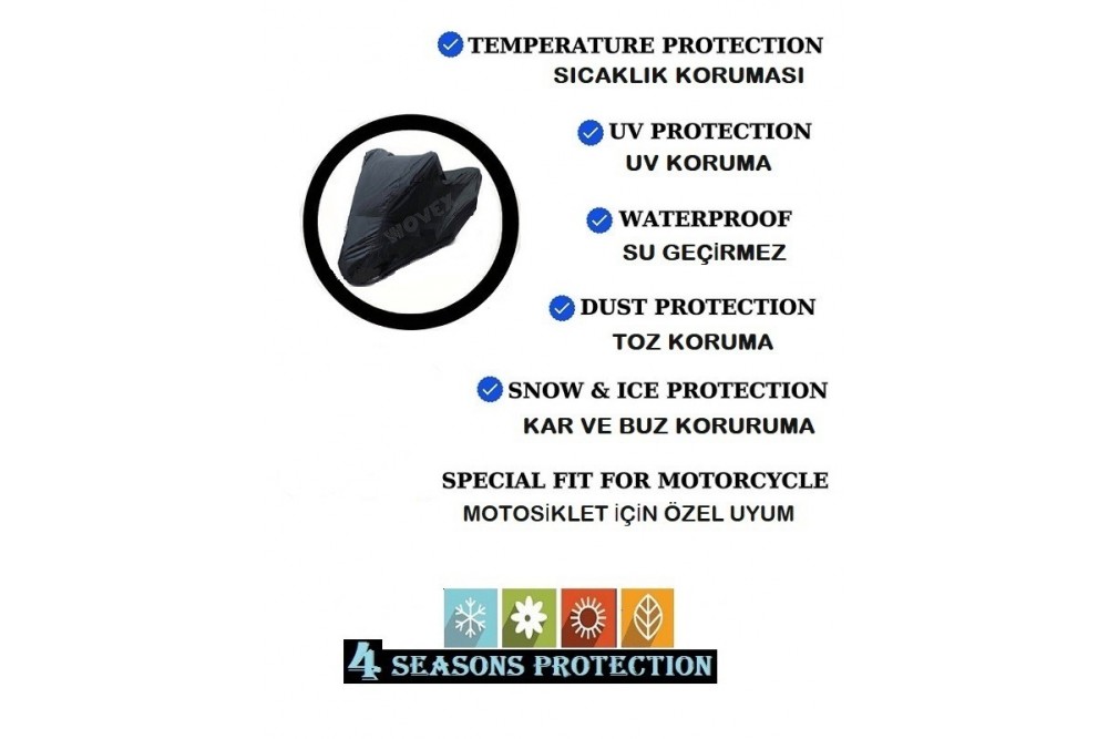 Wovex Naked-racing Uyumlu Branda Motosiklet Brandası Arka Çantasız Modeller M-beden