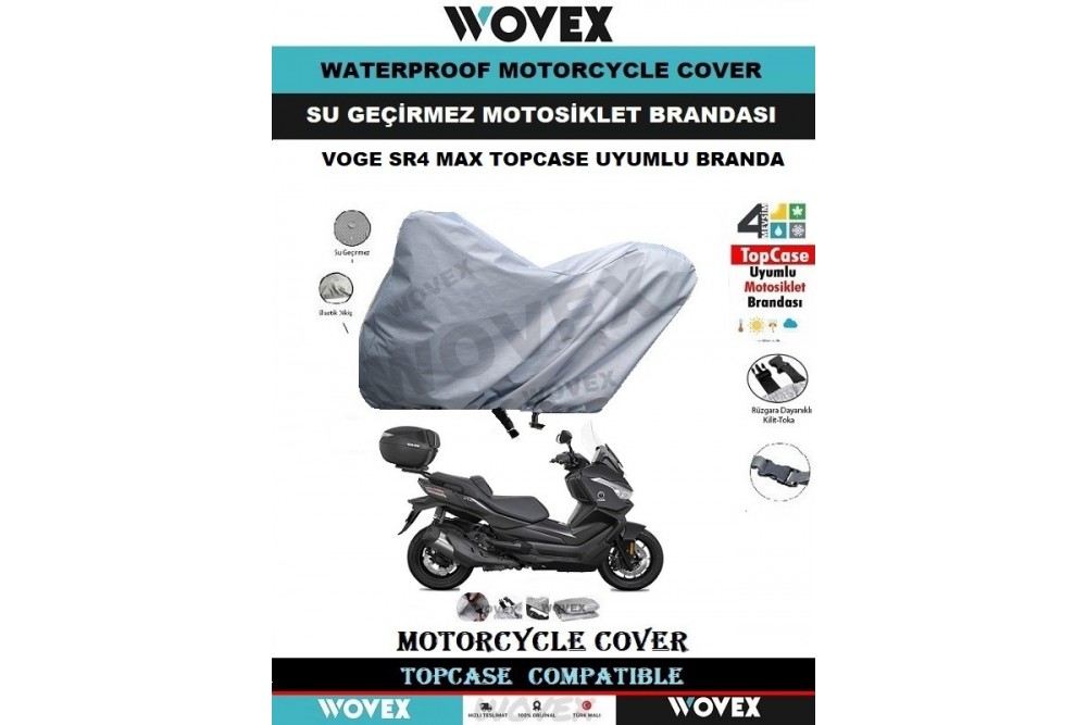 Wovex VOGE SR4 MAX Motosiklet Brandası Arka Çanta Uyumlu Branda,Örtü Wovex VOGE SR4 MAX Motosiklet Brandası Arka Çanta Uyumlu Branda,Örtü