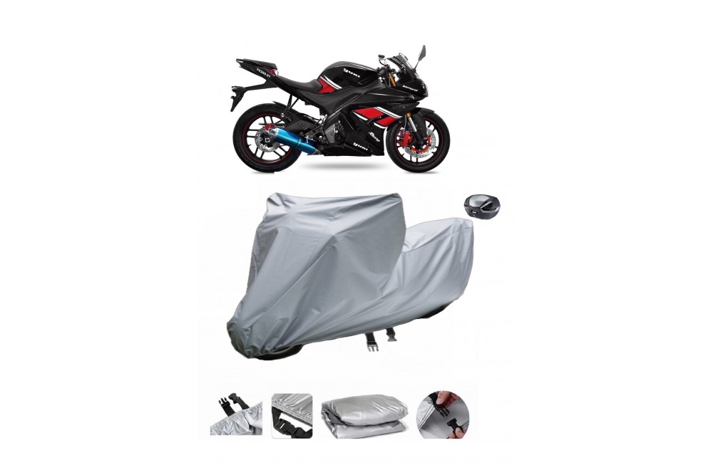 YK250  Su Geçirmez Motosiklet Brandası ARKA ÇANTA UYUMLU